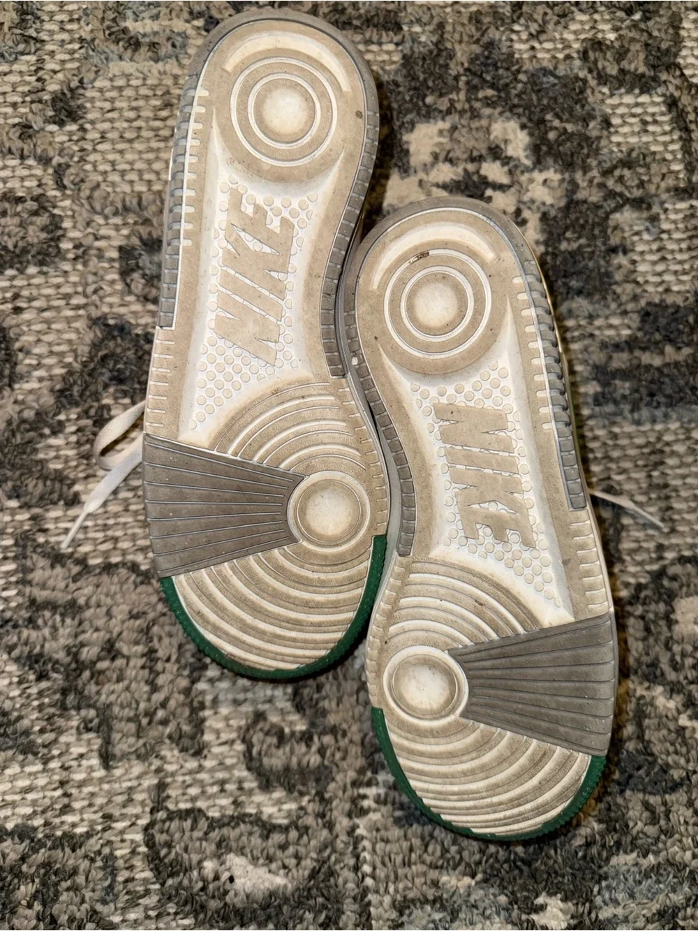 Nike Gamma Force White & Malachite Green Court Sneakers